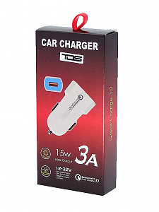 TDS TS-CAU03 ЗУ авто USB (QC3.0,3100mA)