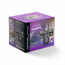 Камера видеонаблюдения 4G с сим картой уличная поворотная 2 Mp*3 Орбита OT-VNI68B