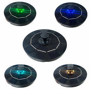 Фонтан садовый на солнечной батареее с подсветкой 16 см, Огонёк OG-HOG16