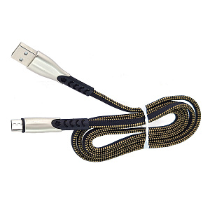 Орбита OT-SMM46 Черный кабель USB 2.4A (microUSB) 1м 