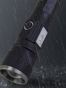 Патриот PT-FLR38 Черный фонарь ручной (1L, 18650.,ZOOM)