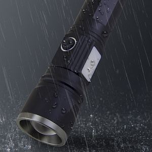 Патриот PT-FLR38 Черный фонарь ручной (1L, 18650.,ZOOM)