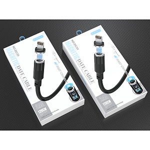 EZRA DC39 кабель магнитный USB 3A (iOS Lighting) 1.2м