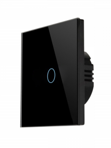 Умный выключатель с Алисой одноклавишный Wi-Fi 10A Орбита OT-HOS12 Черный