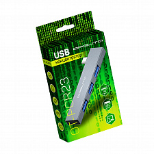 Орбита OT-PCR23 Серебро концентратор USB 2.0/3.0 (3*USB)