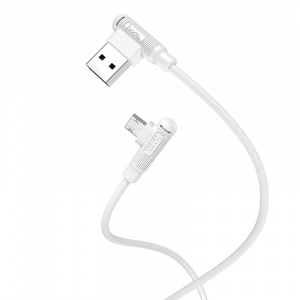 HOCO X46 Белый кабель USB 2.4A (microUSB) 1м