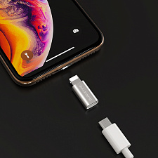 BOROFONE BV5 переходник (гнездо MicroUSB - штекер Lightning)