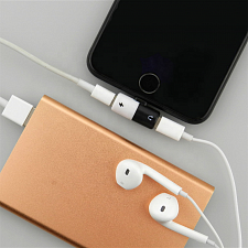 EZRA AD02 переходник (штекер Lightning - 2 гнезда Lightning)