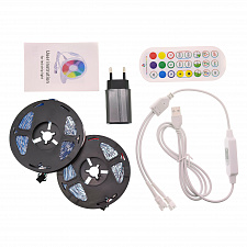 Огонек OG-LDL40 LED набор лента RGB 2*5м (2812,IP20,блок,пульт)