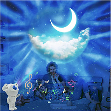 Огонек OG-LDS29 Световая установка+акустика звездное небо космонавт (лазер+LED, Bluetooth,TF)