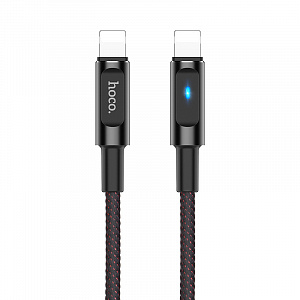 HOCO U47 Черный кабель USB 2.4A (iOS Lighting) 1.2м