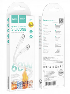 HOCO X97 Белый кабель PD60W (TYPE-C-TYPE-C) 1м