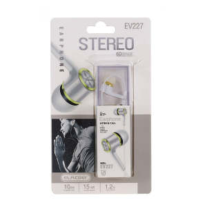 ELMCOEI EV-227 Белые наушники-гарнитура (3.5мм)