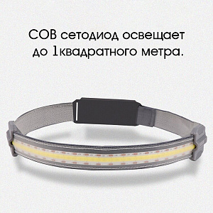 Патриот PT-FLG37 фонарь налобный лента (аккум)