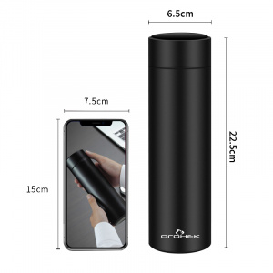 Термос для чая с датчиком температуры биосталь на 500 мл Огонёк OG-HOG06