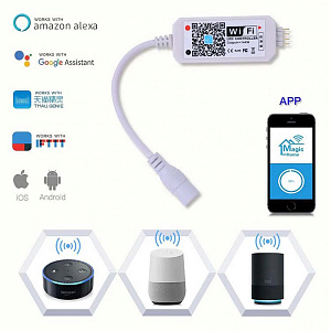 Огонек OG-LDL22 LED контроллер DC 12-24В (Wi-Fi, RGB, 4PIN)