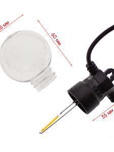 Гирлянда уличная светодиодная 10 лампочек 5м Огонёк OG-LDG24