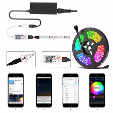 Огонек OG-LDL25 LED контроллер DC 5-28В (Wi-Fi, RGB, 4PIN, пульт)