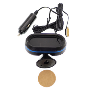 Часы автомобильные с подсветкой, вольтметром и термометром VST 7009V-5