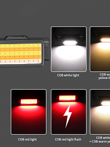 Фонарь налобный, фонарик аккумуляторный Следопыт PT-FLG48A