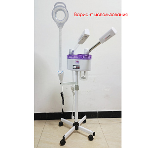 Лампа лупа с подсветкой напольная на колесиках для косметолога Орбита INL87