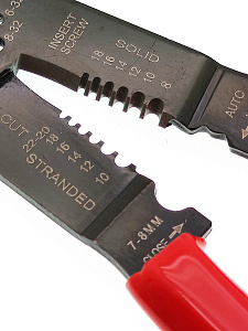 Стриппер клещи 3 в 1 для снятия изоляции и обжима клемм Патриот PT-INK08