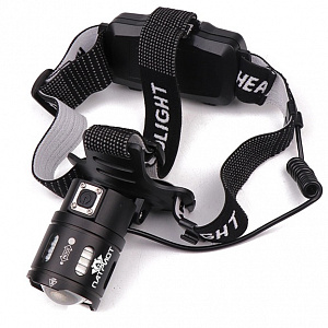 Патриот PT-FLG28 фонарь налобный (1L, 18650, ZOOM)