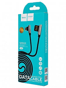 HOCO U42 Черный кабель USB 2.4A (microUSB) 1.2м