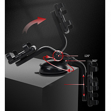 Держатель для телефона автомобильный на присоске TDS TS-CAA56 Черный