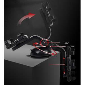 Держатель для телефона автомобильный на присоске TDS TS-CAA56 Черный