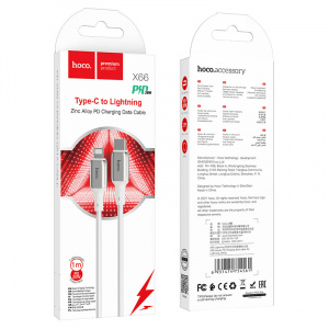 HOCO X66 Белый кабель PD20W (iOS Lighting-TYPE-C) 1м