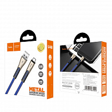 HOCO U48 Красный кабель USB 2.4А (microUSB) 1.2м