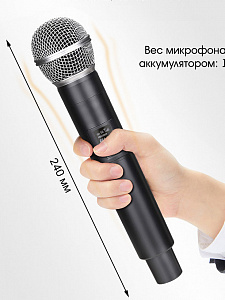 Микрофон караоке беспроводной набор 2 шт Орбита OT-ERM11