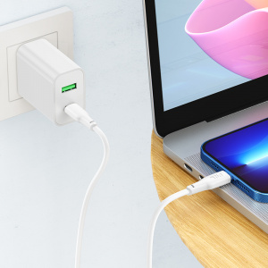 HOCO X93 Белый кабель PD20W (iOS Lighting-TYPE-C) 2м