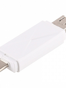 Орбита OT-PCR16 Белый картридер OTG (TF, SD, microUSB, Type-C)