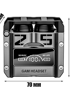 Наушники беспроводные Bluetooth с микрофоном в кейсе Орбита OT-ERB52