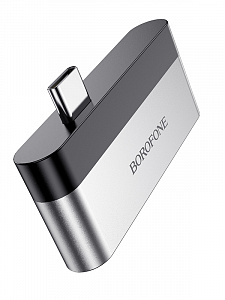 BOROFONE DH1 переходник (гнездо USB3.0/2.0/2.0 - штекер Type-C)
