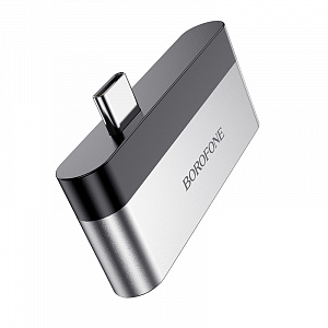 BOROFONE DH1 переходник (гнездо USB3.0/2.0/2.0 - штекер Type-C)