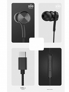 SENDEM X99 наушники - гарнитура (TYPE-C)