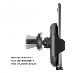 TDS TS-CAA04(C10) Держатель для смартфонов + беспроводное ЗУ 7.5W (в воздуховод)