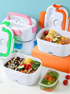 Ланч-бокс для еды с подогревом 220В Огонёк OG-HOG01 Синий