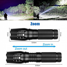 Следопыт ST-FLR06 фонарь ручной (18650,ZOOM)