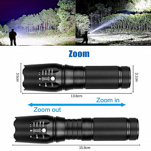 Следопыт ST-FLR06 фонарь ручной (18650,ZOOM)