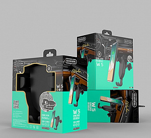 SENDEM W5 Держатель для смартфонов + беспроводное ЗУ 5W (в воздуховод)
