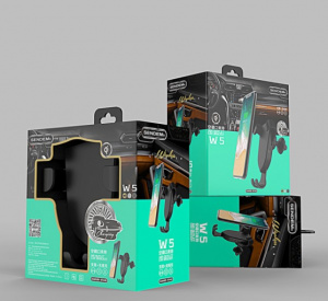 SENDEM W5 Держатель для смартфонов + беспроводное ЗУ 5W (в воздуховод)