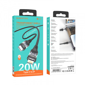 BOROFONE BU37 Черный кабель PD20W (iOS Lighting-TYPE-C) 1.2м
