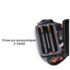 Патриот PT-FLG36 фонарь налобный (3L, аккум, 2*18650)