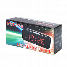 Часы электронные настольные от сети VST 738-2 Зеленые