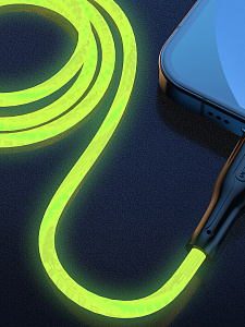 SENDEM T28A Зеленый кабель USB 3A (microUSB) 1m