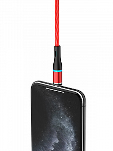 BOROFONE BU16 Красный кабель магнитный USB 2.4A (iOS Lighting) 1.2м